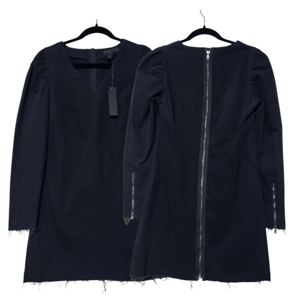 500‎ Maison Cinqcent S Dress NWT Black Denim Distressed Rough Goth Grunge